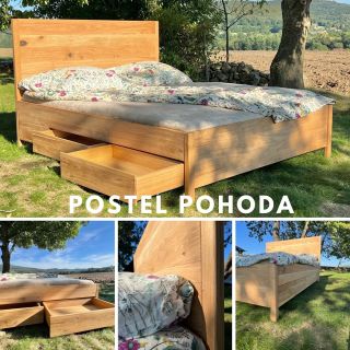 www.prostedub.cz #postel #prostedub #masiv #masivninabytek #dilna #domov #teplýdomov #modernidomy #modernidesign...