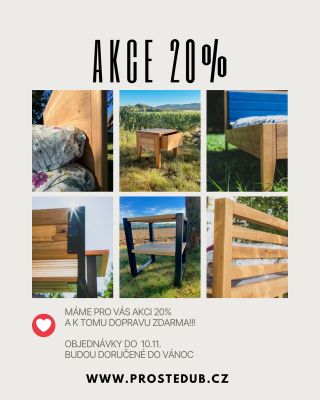 Akce! www.prostedub.cz #prostedub #postel #nabytek #masiv #masivninabytek #dub #interiordesign #vánoce #vanoce #christmas...
